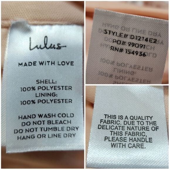 Lulus Making Magic Blush Pink Fringe Lace-Up Mini Dress Women's Size Small - Picture 12 of 13